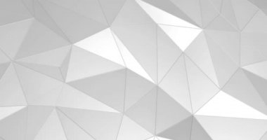 beyaz soyut üçgen kristalimsi arka plan 4k animasyonu