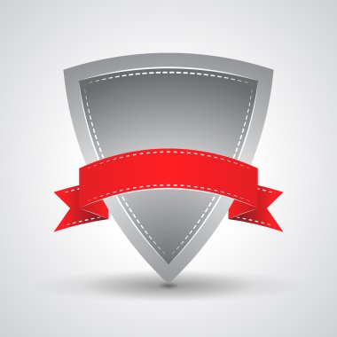 kırmızı kurdele ile kalkan