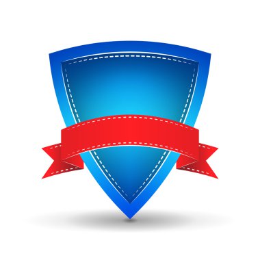 kırmızı kurdele ile kalkan