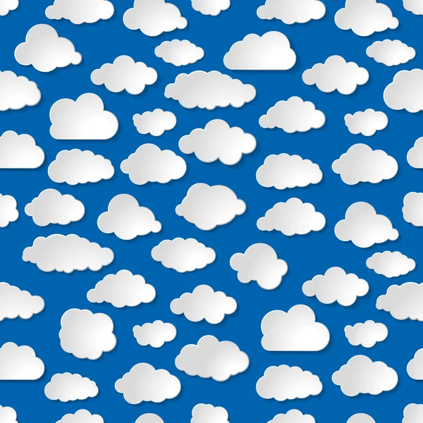 Patroon van wolken collectie — Stockvector