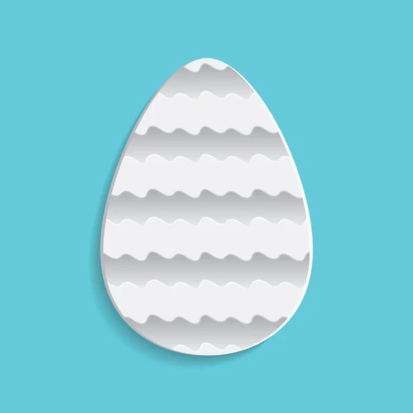 Huevo azul de Pascua — Vector de stock