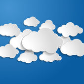 Картина, постер, плакат, фотообои "clouds on a blue background", артикул 67351037