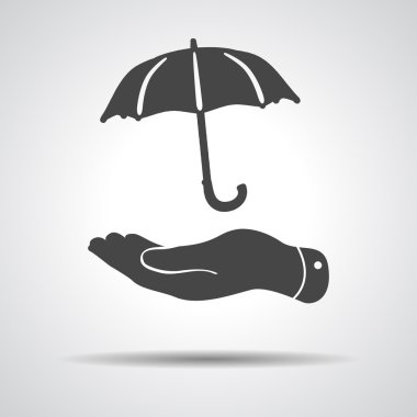 Şemsiye ile düz el