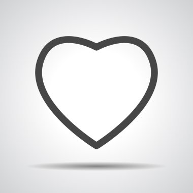 Beyaz kalp simgesi