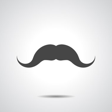 Bıyık kutsal kişilerin resmi üstünde gri
