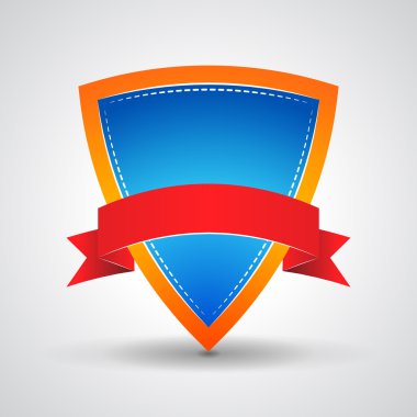 kırmızı kurdele ile kalkan