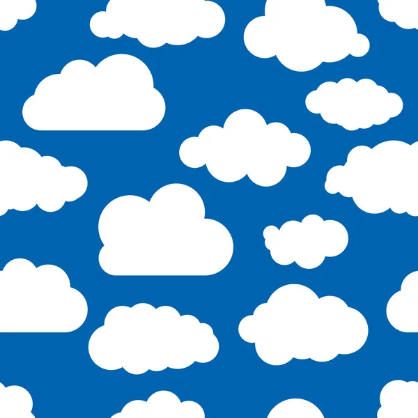 Patroon van wolken behang — Stockvector