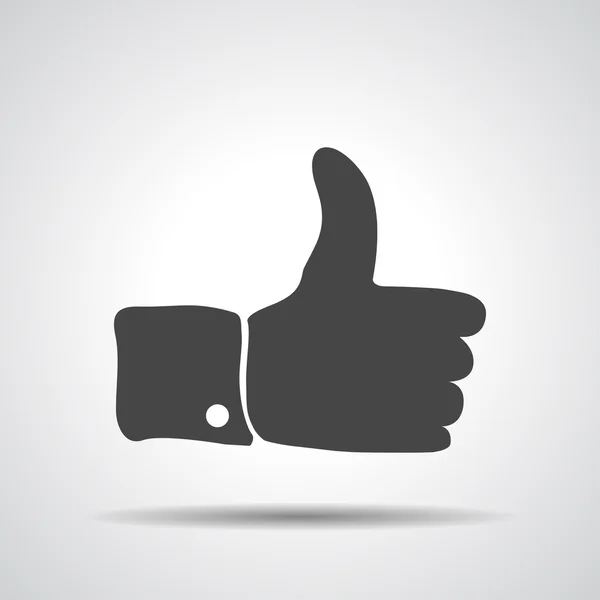 Flat Thumbs up sign — Stock Vector