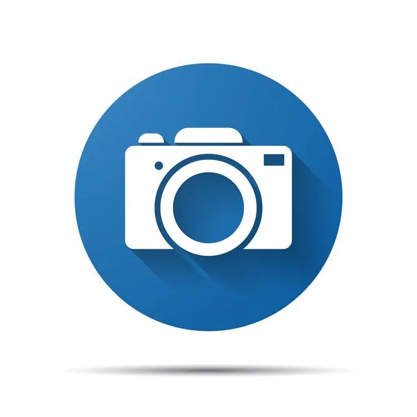 Flat photo camera — Stock Vector