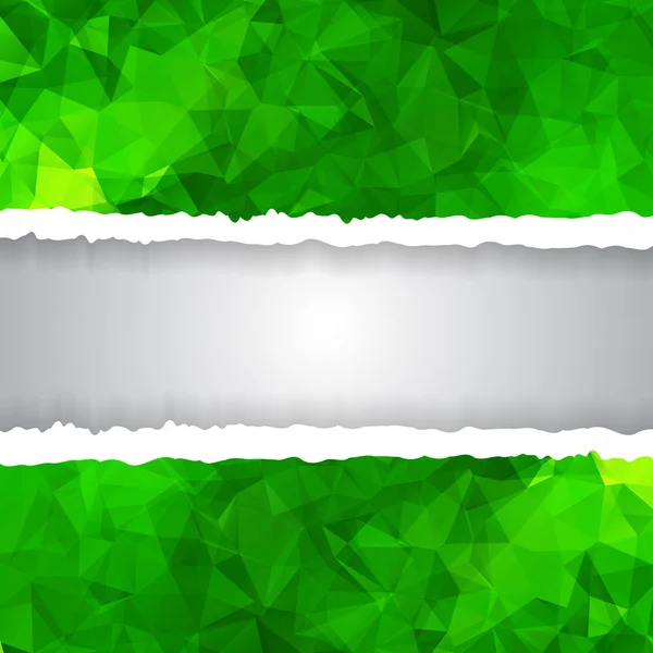 Abstraktes grünes Banner — Stockvektor