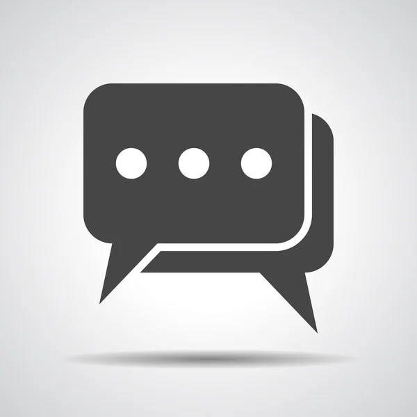 Επίπεδη chat εικονίδιο — Διανυσματικό Αρχείο