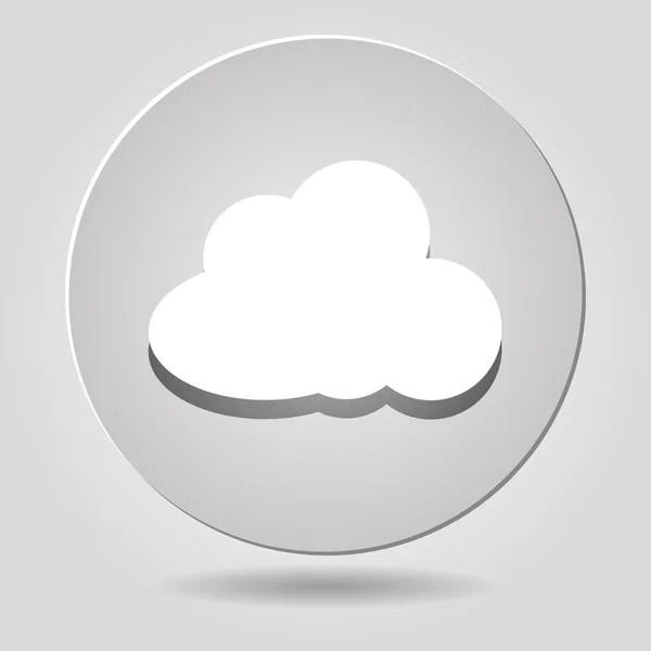 White paper cloud — Stock Vector