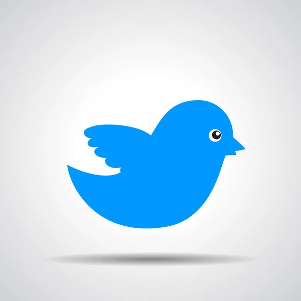Icône oiseau bleu — Image vectorielle