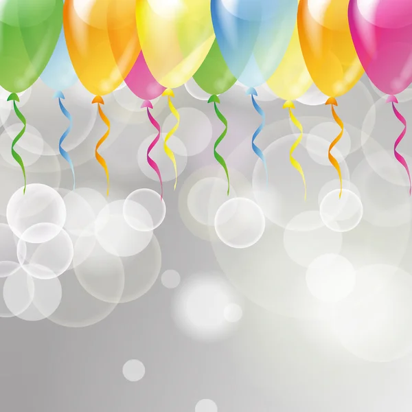 Ballons multicolores brillants — Image vectorielle