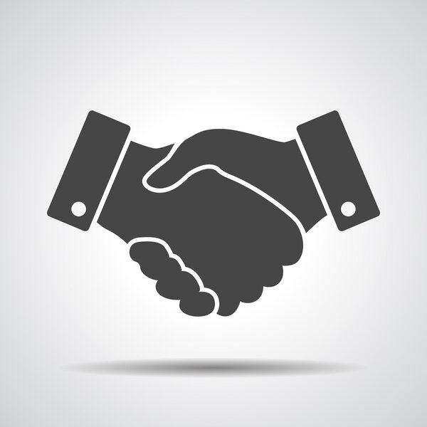 Black Handshake icon