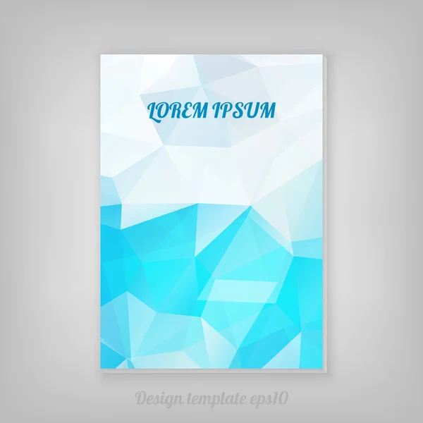 Design astratto della copertina geometrica — Vettoriale Stock