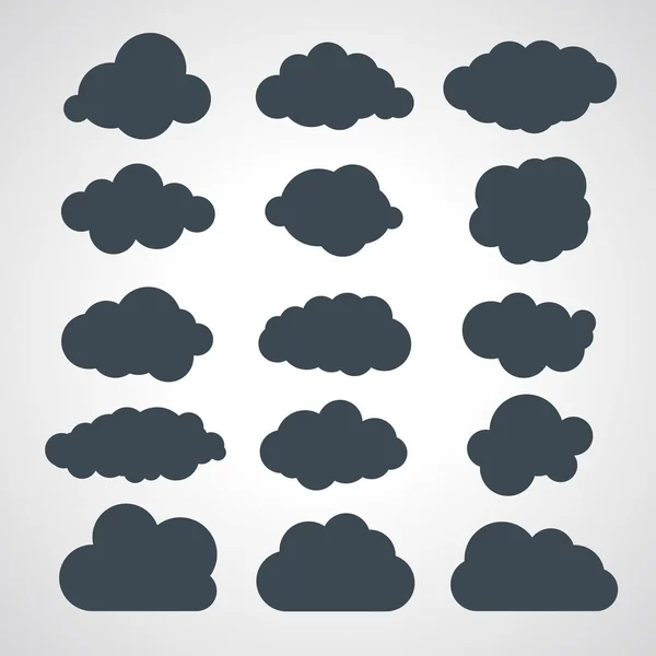 Clouds collection — Stock Vector