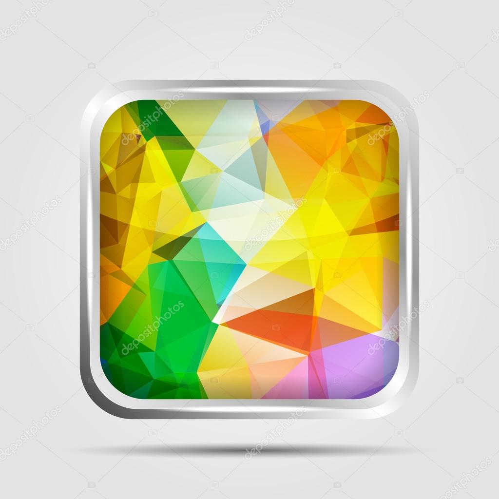 Abstract Colorful button