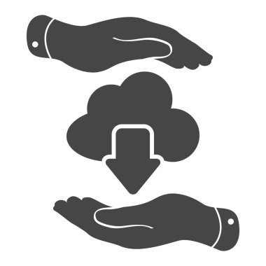 bulut indirme simgesi