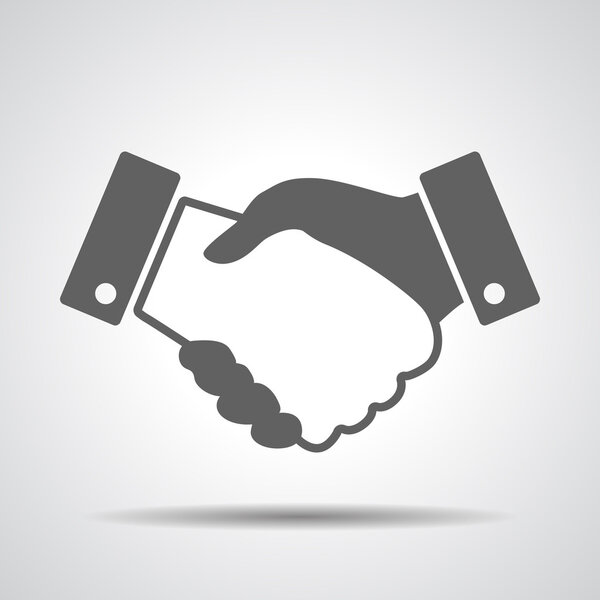 Handshake thin line icon