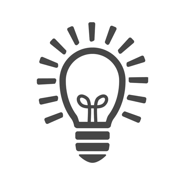 Zwarte platte lamp lamp pictogram — Stockvector