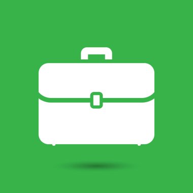 Düz portföy çanta simgesi