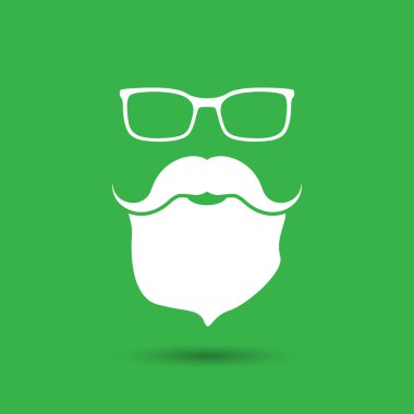 Gözlüklü, bıyık yüz