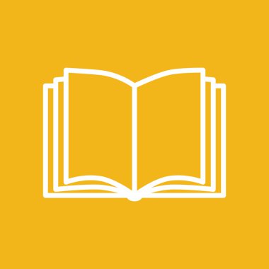 Kitap vektör simgesini aç