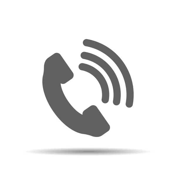 Telephone receiver vector icon — Stock Vector