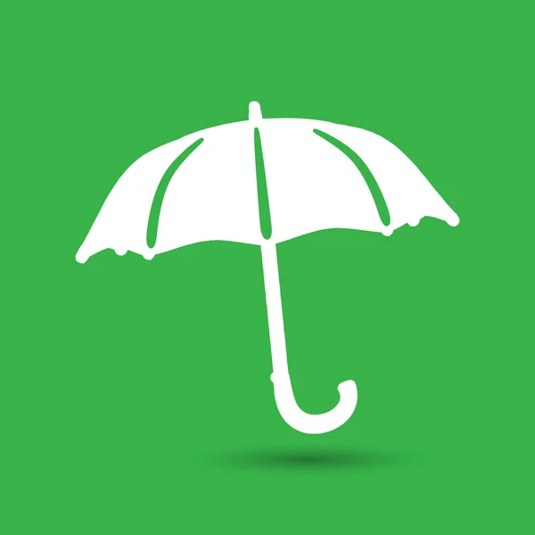Ikona płaski parasol — Wektor stockowy