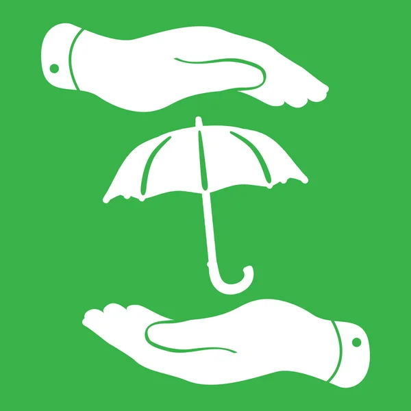 Protezione icona ombrello — Vettoriale Stock