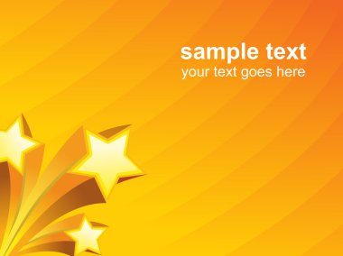 soyut yıldız web ve baskı şablonu