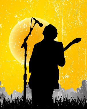 gitar rock şarkıcısı