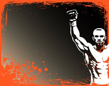 Boxing poster clipart