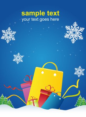 Noel tatil afişi