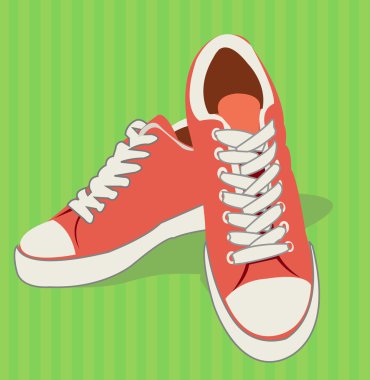Sports shoes clipart
