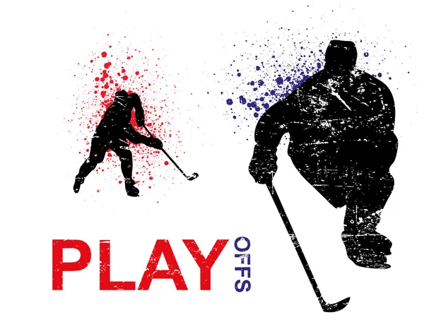 Hockey poster — Stock Vector