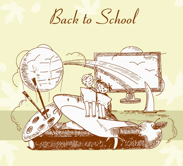 Назад до школи — стоковий вектор
