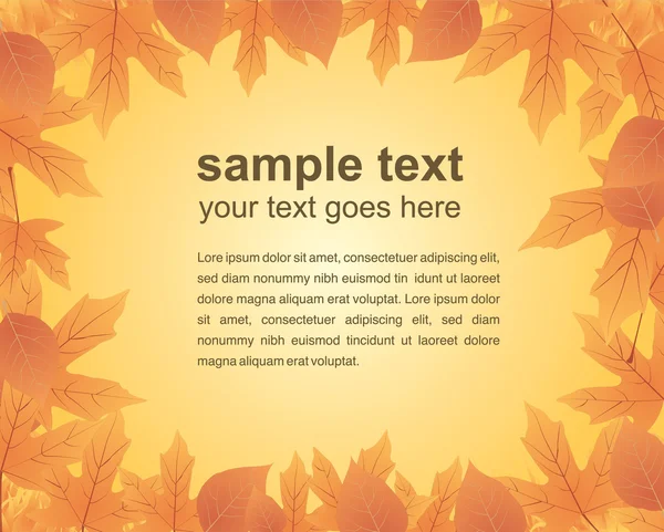 Autumn poster — Stock Vector