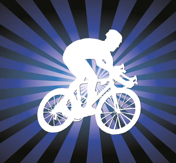 Cartaz de corrida de bicicleta —  Vetores de Stock