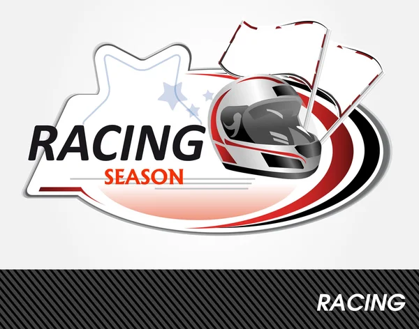 Racing tecken — Stock vektor