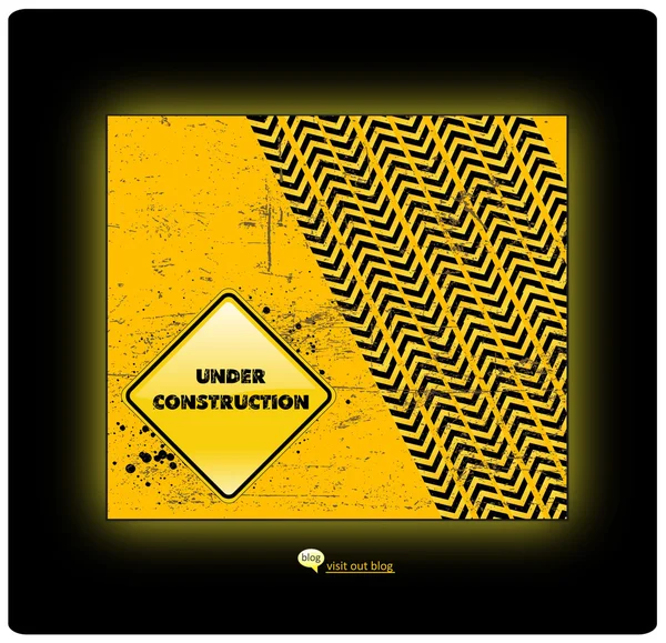 Under construction web site template — Stock Vector