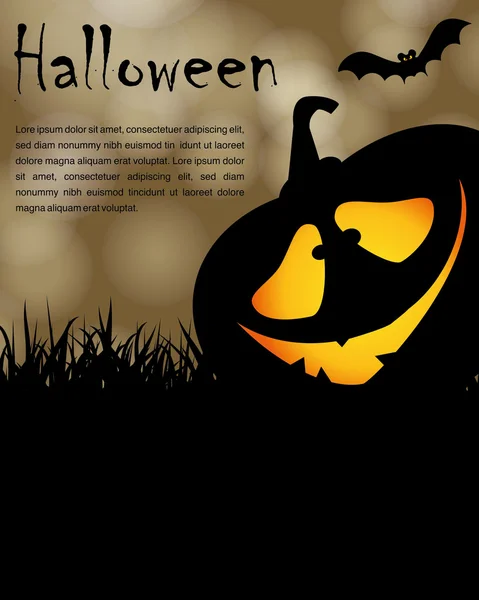 Halloween fête affiche de fête — Image vectorielle