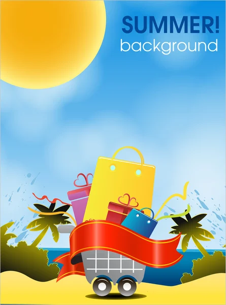 Summer holiday — Stock Vector