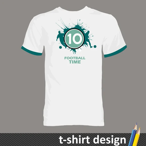 T-shirts design pour le club de football — Image vectorielle