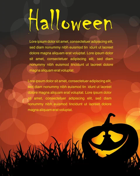 Halloween holiday party poster — Stock Vector