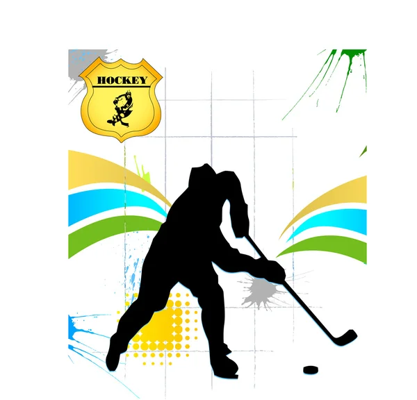 Hockey affiche — Stockvector