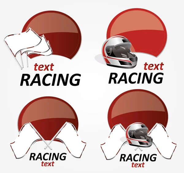 Racing tecken — Stock vektor