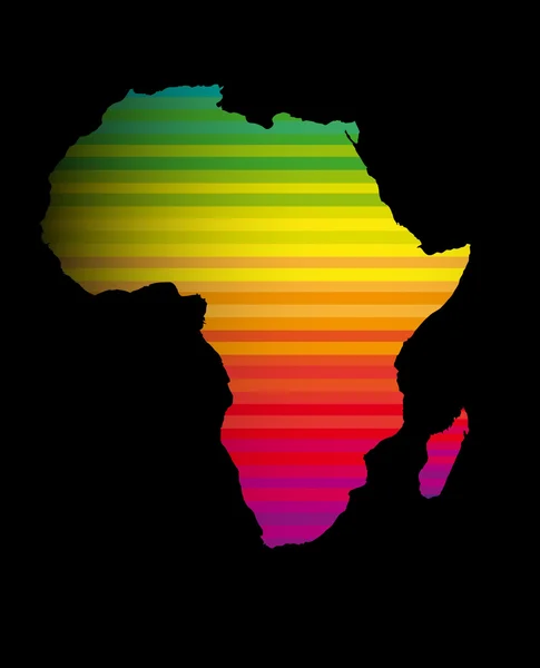 África signo colorido — Vector de stock