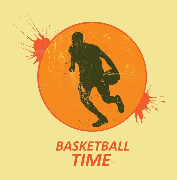 Giocatore di basket — Vettoriale Stock